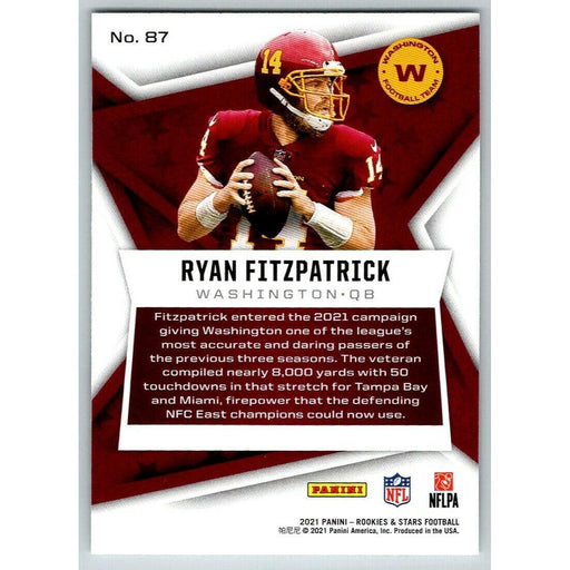 2021 Panini Rookies & Stars #87 Ryan Fitzpatrick Washington Commanders - Collectible Craze America