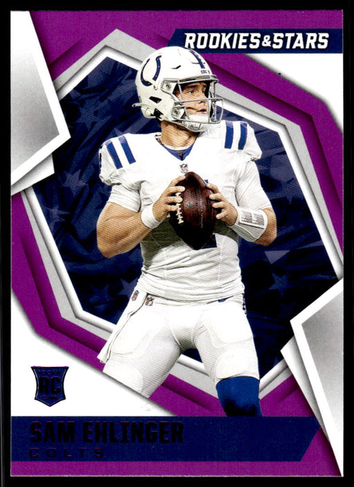 Sam Ehlinger 2021 Panini Rookies & Stars Purple Front of Card