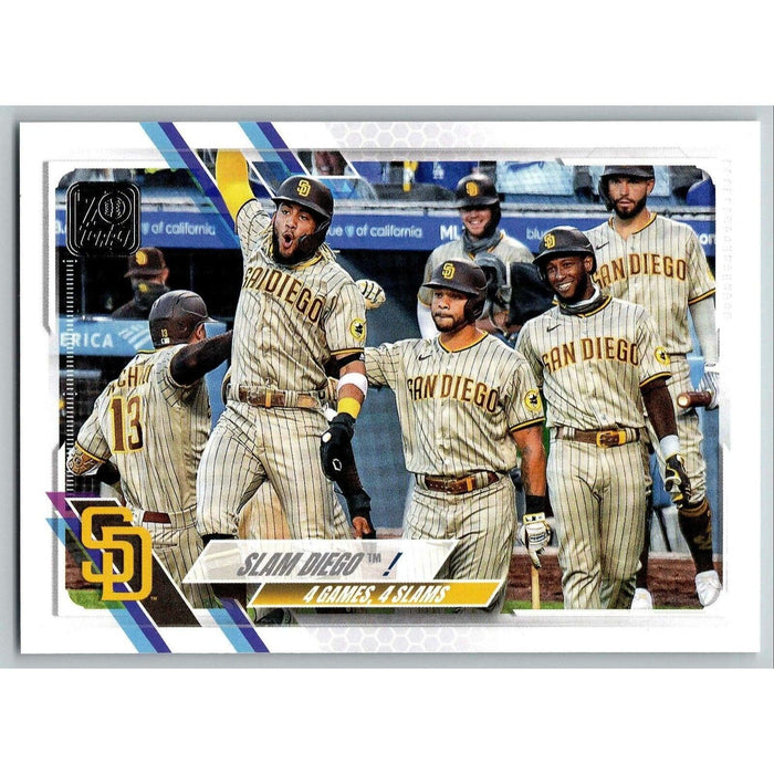 2021 Topps Baseball Complete Set 4 Games, 4 Slams San Diego Padres #323 - Collectible Craze America