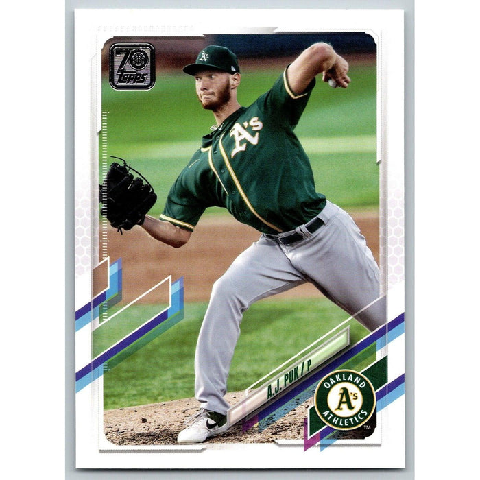 2021 Topps Baseball Complete Set A.J. Puk Oakland Athletics #636 - Collectible Craze America