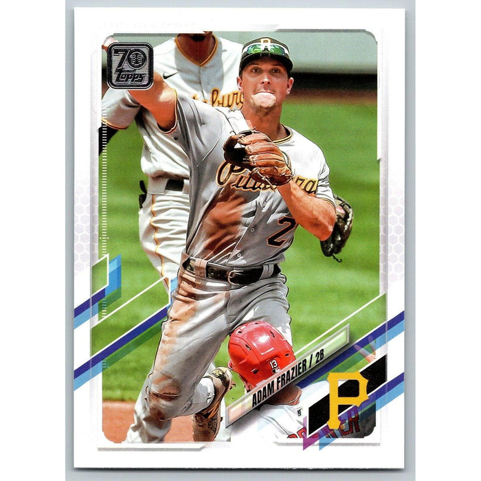 2021 Topps Baseball Complete Set Adam Frazier Pittsburgh Pirates #216 - Collectible Craze America