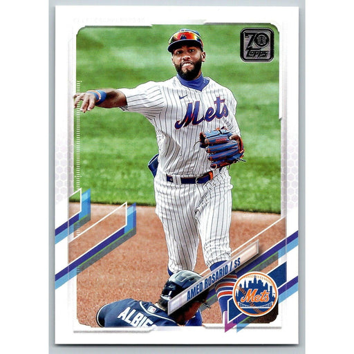 2021 Topps Baseball Complete Set Amed Rosario New York Mets #185 - Collectible Craze America