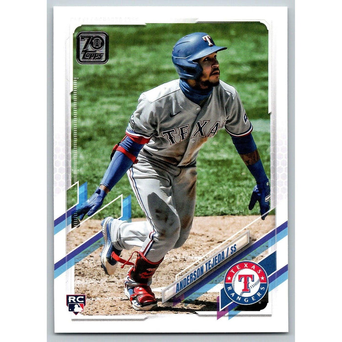 2021 Topps Baseball Complete Set Anderson Tejeda RC Texas Rangers #144 - Collectible Craze America