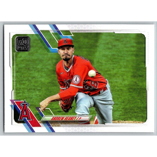 2021 Topps Baseball Complete Set Andrew Heaney Los Angeles Angels #387 - Collectible Craze America