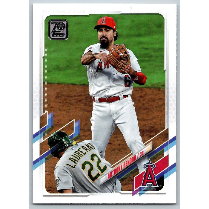 2021 Topps Baseball Complete Set Anthony Rendon Los Angeles Angels #550 - Collectible Craze America