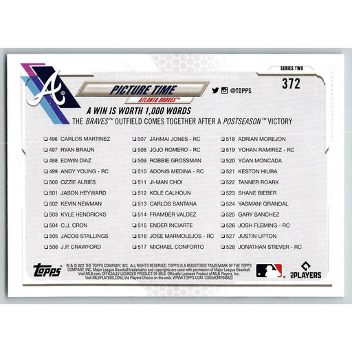 2021 Topps Baseball Complete Set Atlanta Braves Atlanta Braves #372 - Collectible Craze America