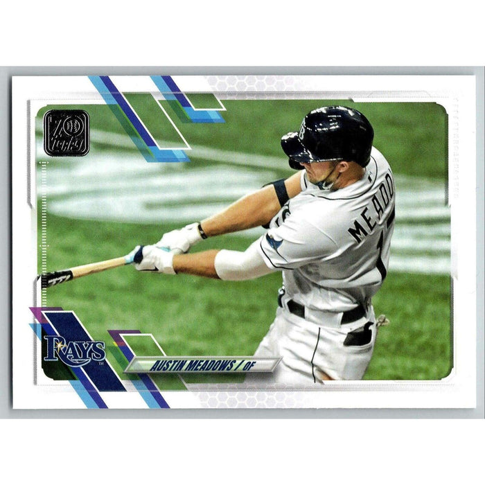 2021 Topps Baseball Complete Set Austin Meadows Tampa Bay Rays #86 - Collectible Craze America