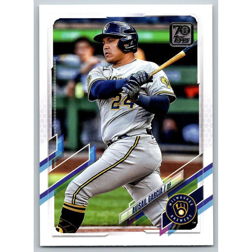 2021 Topps Baseball Complete Set Avisail Garcia Milwaukee Brewers #307 - Collectible Craze America