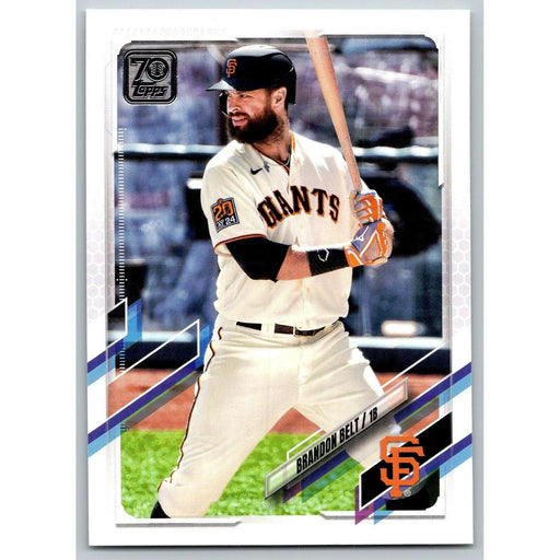 2021 Topps Baseball Complete Set Brandon Belt San Francisco Giants #405 - Collectible Craze America