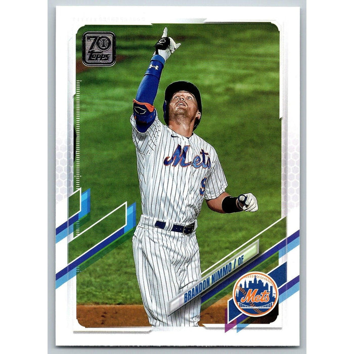 2021 Topps Baseball Complete Set Brandon Nimmo New York Mets #106 - Collectible Craze America