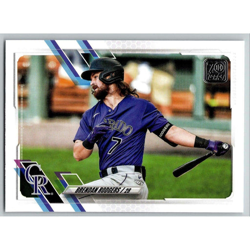 2021 Topps Baseball Complete Set Brendan Rodgers Colorado Rockies #591 - Collectible Craze America