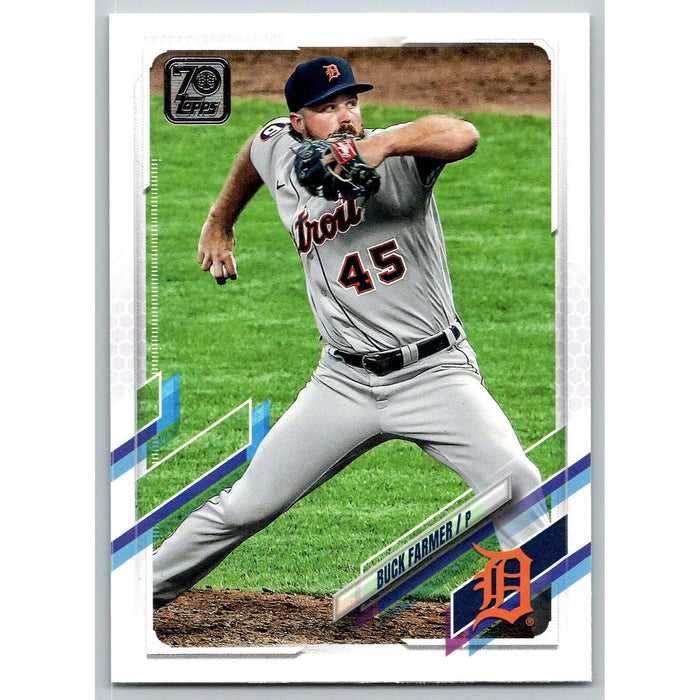 2021 Topps Baseball Complete Set Buck Farmer Detroit Tigers #158 - Collectible Craze America