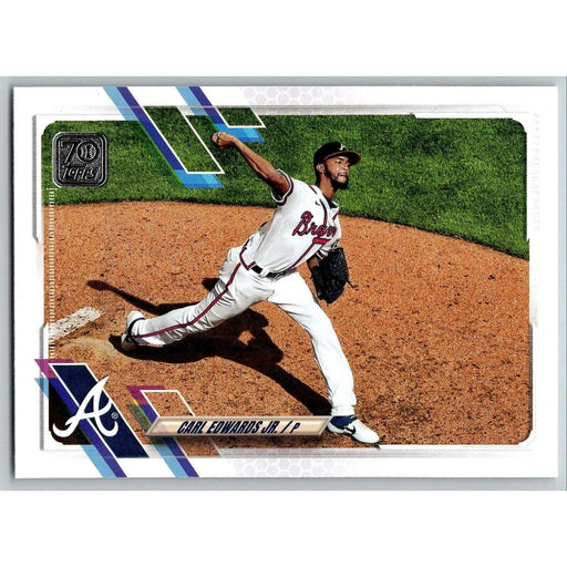 2021 Topps Baseball Complete Set Carl Edwards Jr. Atlanta Braves #576 - Collectible Craze America