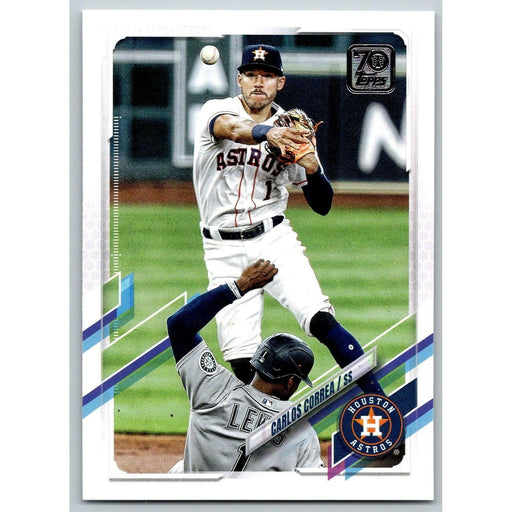 2021 Topps Baseball Complete Set Carlos Correa Houston Astros #253 - Collectible Craze America