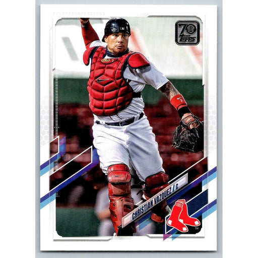 2021 Topps Baseball Complete Set Christian Vazquez Boston Red Sox #557 - Collectible Craze America