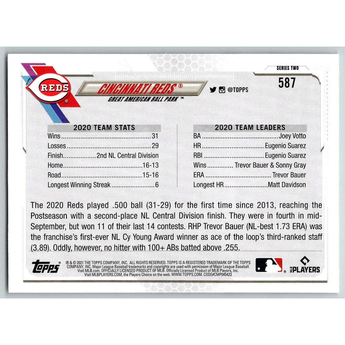 2021 Topps Baseball Complete Set Cincinnati Reds Cincinnati Reds #587 - Collectible Craze America