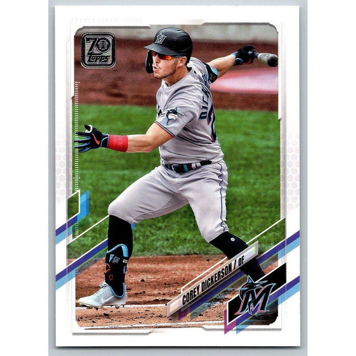 2021 Topps Baseball Complete Set Corey Dickerson Miami Marlins #541 - Collectible Craze America