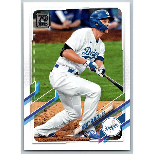 2021 Topps Baseball Complete Set Corey Seager Los Angeles Dodgers #450 - Collectible Craze America