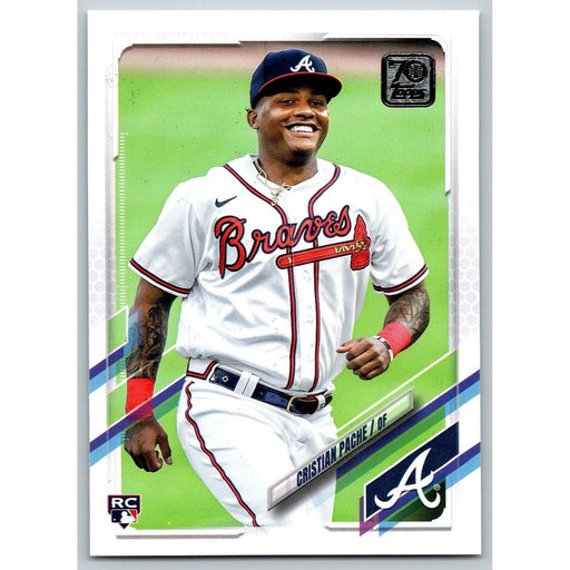 2021 Topps Baseball Complete Set Cristian Pache RC Atlanta Braves #187 - Collectible Craze America