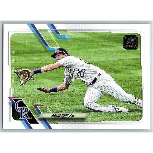 2021 Topps Baseball Complete Set David Dahl Colorado Rockies #107 - Collectible Craze America