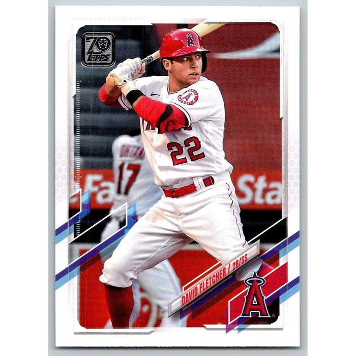 2021 Topps Baseball Complete Set David Fletcher Los Angeles Angels #624 - Collectible Craze America