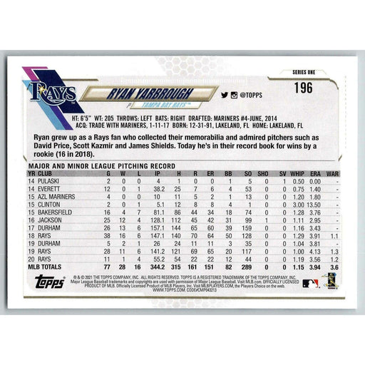 2021 Topps Baseball Complete Set David Price Boston Red Sox #196 - Collectible Craze America