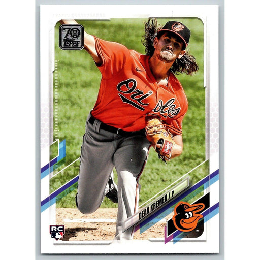 2021 Topps Baseball Complete Set Dean Kremer RC Baltimore Orioles #391 - Collectible Craze America