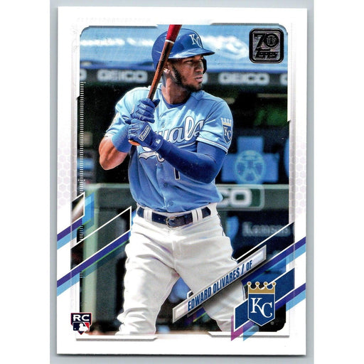 2021 Topps Baseball Complete Set Edward Olivares RC Kansas City Royals #32 - Collectible Craze America