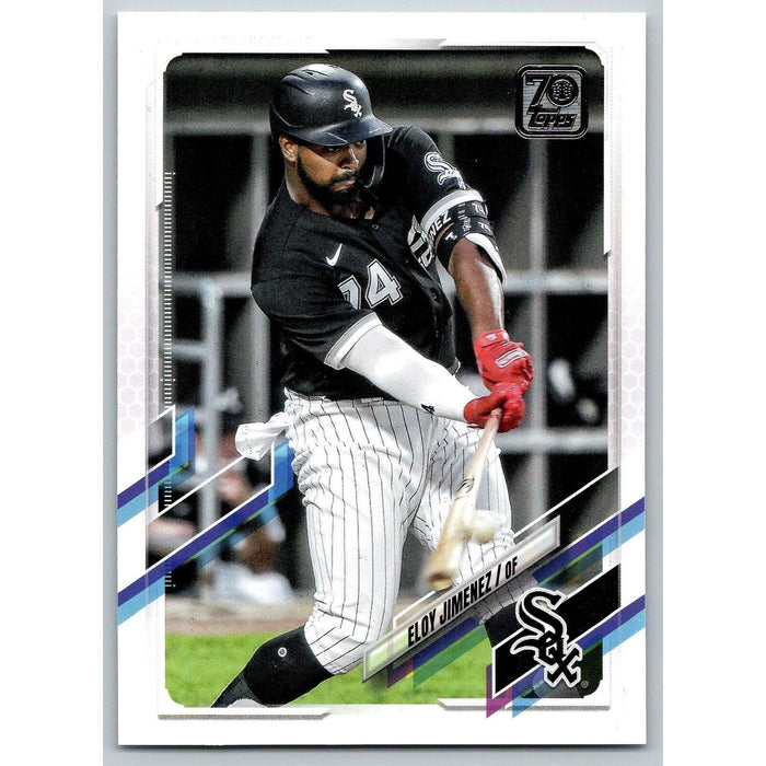 2021 Topps Baseball Complete Set Eloy Jimenez Chicago White Sox #284 - Collectible Craze America