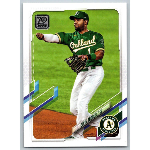 2021 Topps Baseball Complete Set Elvis Andrus Oakland Athletics #651 - Collectible Craze America