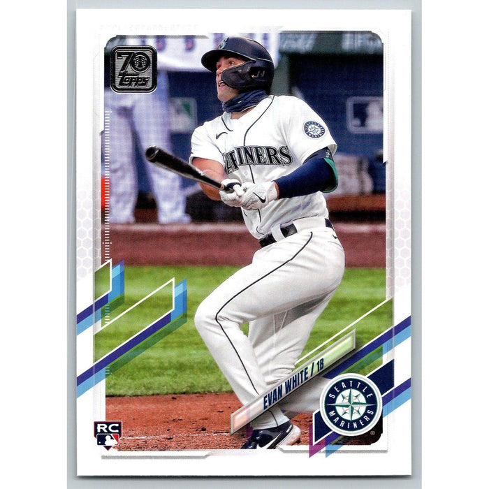 2021 Topps Baseball Complete Set Evan White RC Seattle Mariners #151 - Collectible Craze America