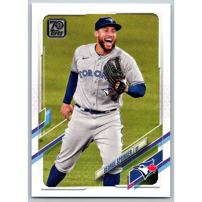 2021 Topps Baseball Complete Set George Springer Toronto Blue Jays #633 - Collectible Craze America