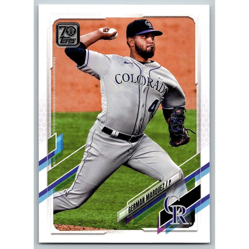 2021 Topps Baseball Complete Set German Marquez Colorado Rockies #424 - Collectible Craze America