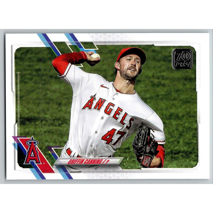 2021 Topps Baseball Complete Set Griffin Canning Los Angeles Angels #208 - Collectible Craze America