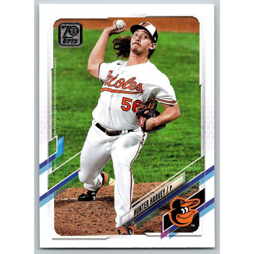 2021 Topps Baseball Complete Set Hunter Harvey Baltimore Orioles #93 - Collectible Craze America