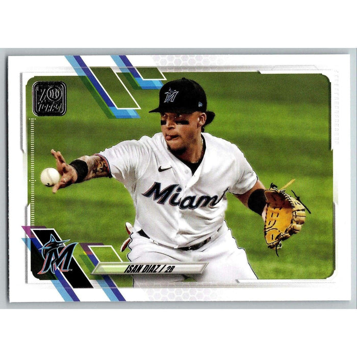 2021 Topps Baseball Complete Set Isan Diaz Miami Marlins #364 - Collectible Craze America