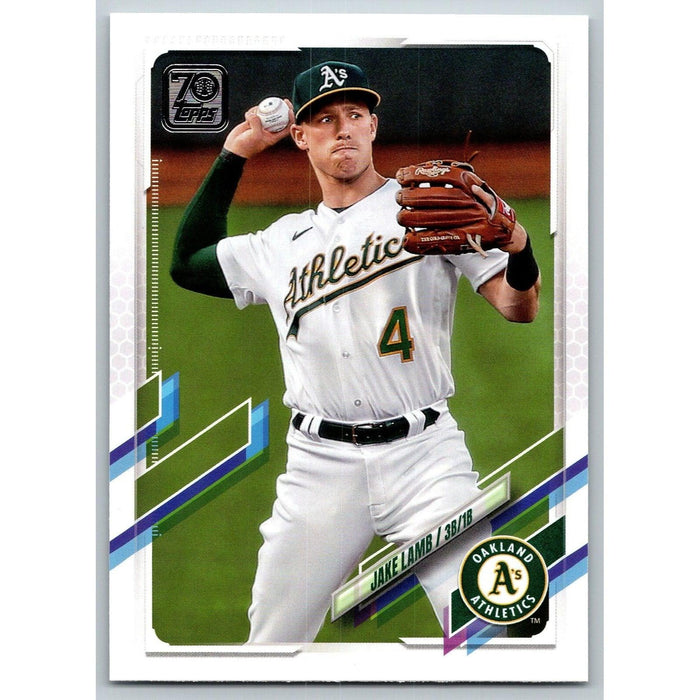 2021 Topps Baseball Complete Set Jake Lamb Oakland Athletics #442 - Collectible Craze America