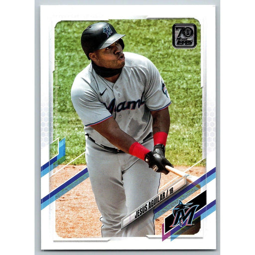  2021 Topps #164 Jesus Aguilar Miami Marlins Baseball