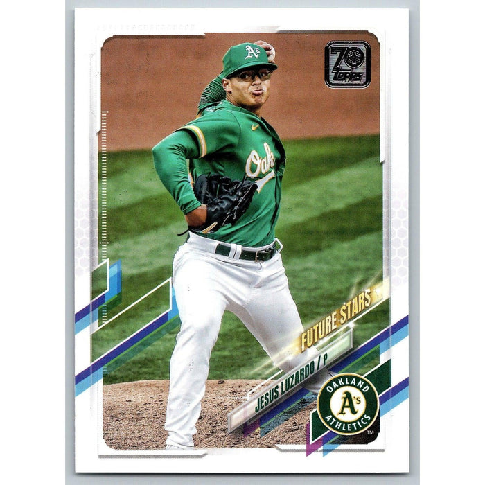 2021 Topps Baseball Complete Set Jesus Luzardo Oakland Athletics #46 - Collectible Craze America