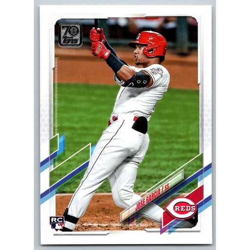 2021 Topps Baseball Complete Set Jose Garcia RC Cincinnati Reds #374 - Collectible Craze America