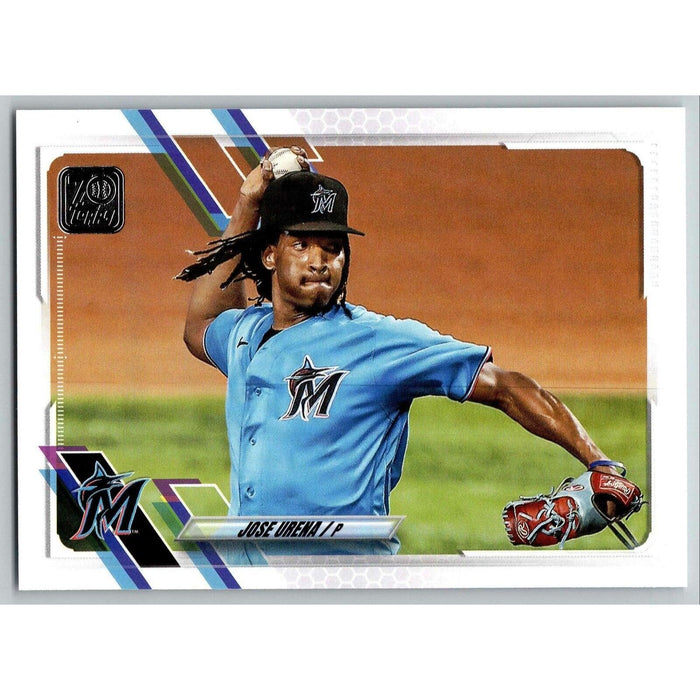 2021 Topps Baseball Complete Set Jose Urena Miami Marlins #134 - Collectible Craze America