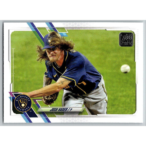 2021 Topps Baseball Complete Set Josh Hader Milwaukee Brewers #596 - Collectible Craze America