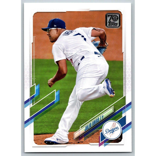 2021 Topps Baseball Complete Set Julio Urias Los Angeles Dodgers #5 - Collectible Craze America