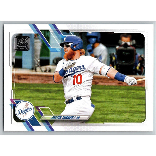 2021 Topps Baseball Complete Set Justin Turner Los Angeles Dodgers #370 - Collectible Craze America