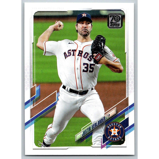 2021 Topps Baseball Complete Set Justin Verlander Houston Astros #112 - Collectible Craze America