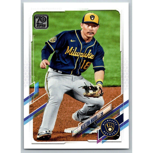 2021 Topps Baseball Complete Set Keston Hiura Milwaukee Brewers #521 - Collectible Craze America