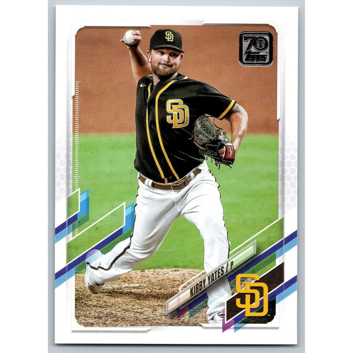 2021 Topps Baseball Complete Set Kirby Yates San Diego Padres #267 - Collectible Craze America