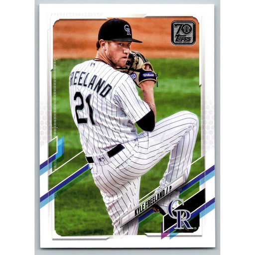 2021 Topps Baseball Complete Set Kyle Freeland Colorado Rockies #615 - Collectible Craze America