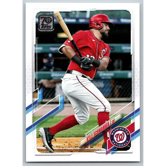 2021 Topps Baseball Complete Set Kyle Schwarber Washington Nationals #473 - Collectible Craze America