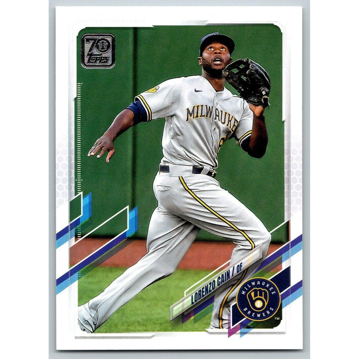 2021 Topps Baseball Complete Set Lorenzo Cain Milwaukee Brewers #234 - Collectible Craze America